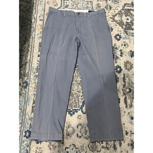 Polo Ralph Lauren Men’s Chino Pants Gray Flat Front 36x30 Casual Classic Fit